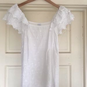 Old Navy white eyelet top
